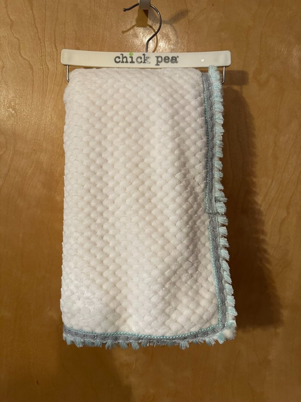 Soft cream Chick Pea baby blanket